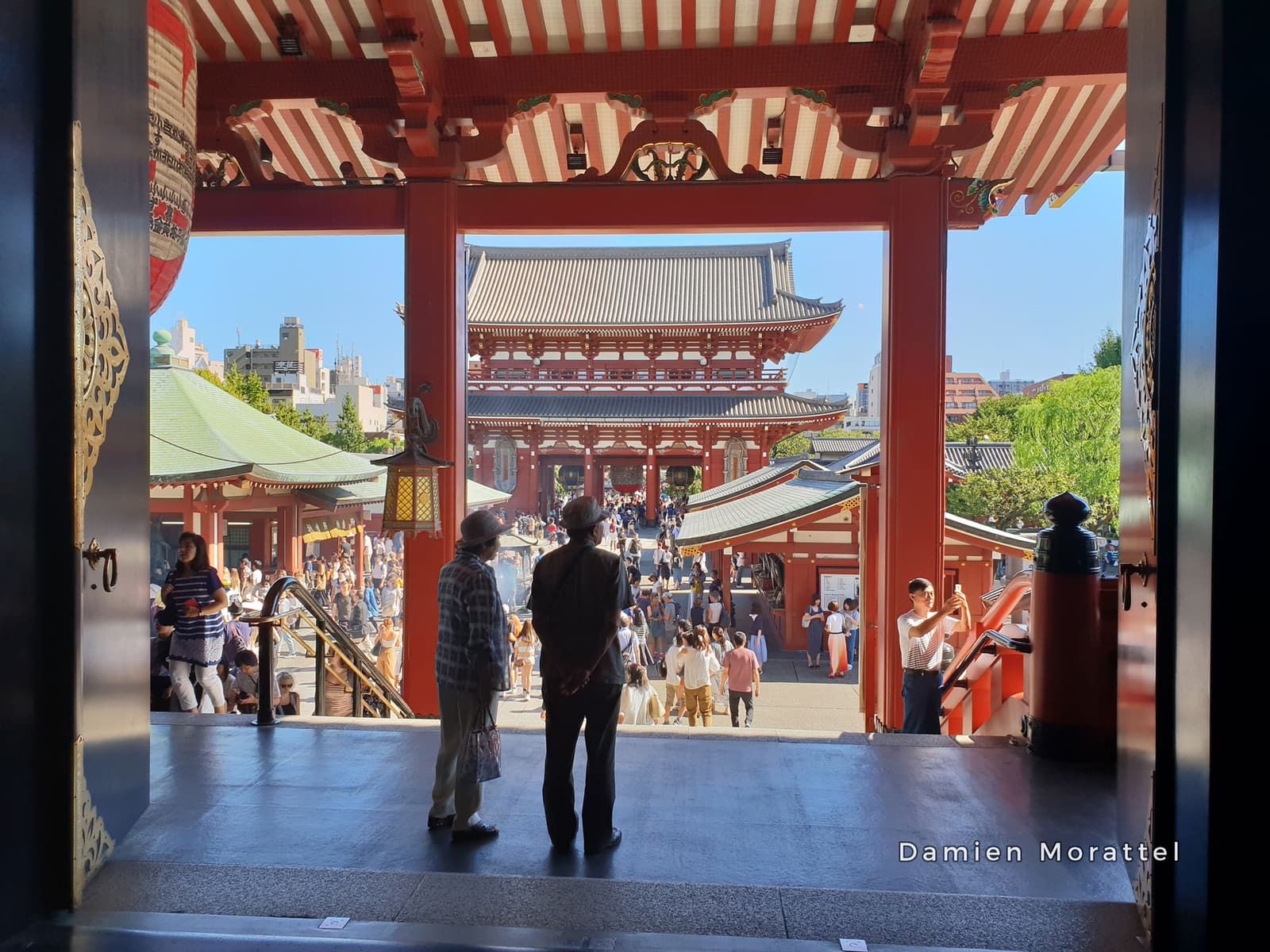 A temple path seen from its gate